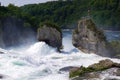 Beautiful scene in rhine falls, Switzerland Royalty Free Stock Photo