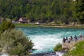 Beautiful scene in rhine falls, Switzerland Royalty Free Stock Photo