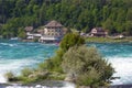 Beautiful scene in rhine falls, Switzerland Royalty Free Stock Photo