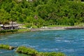 Beautiful scene in Rhine Falls, Switzerland Royalty Free Stock Photo