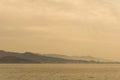 Beautiful scene of the sea in Nagasaki during sunset