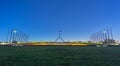 Beautiful scene of sunset at Parliament House Canberra, Australia Royalty Free Stock Photo