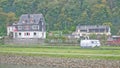 beautiful sceneries, historical houses castles , commercial ships along Rhine Danube river