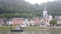 beautiful sceneries, historical houses castles , commercial ships along Rhine Danube river