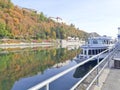 beautiful sceneries, historical houses castles , commercial ships along Rhine Danube river