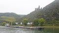 beautiful sceneries, historical houses castles , commercial ships along Rhine Danube river