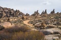 Beautiful scenery in Alabama Hills in California, United States Royalty Free Stock Photo