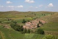 The beautiful scenery along the grassland Tianlu in Zhangbei County, Zhangjiakou Royalty Free Stock Photo