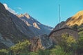 Beautiful scenery along the Inca Trail Royalty Free Stock Photo