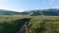 Beautiful scenery along the Kanas region in Xinjiang Royalty Free Stock Photo