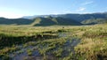 Beautiful scenery along the Kanas region in Xinjiang Royalty Free Stock Photo