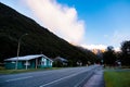 Beautiful scenery in Arthur Pass National park, New Zealand