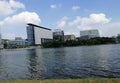 Beautiful scenery at Ayer8 Lakeside Park Putrajaya. Nature and environmental concepts Royalty Free Stock Photo