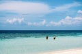 Beautiful scenery at the beach in Sibuan Island, one of the islands in Semporna Tun marine Sakaran Park