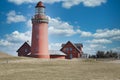 Beautiful scenery of the Bovbjerg Lighthouse in Lemvig, Denmark