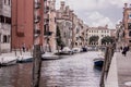 Beautiful scenery of the canal and endless streets of Venice