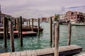 Beautiful scenery of the canal of Venice