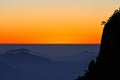 Sunset in Mount Huangshan Royalty Free Stock Photo