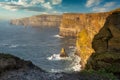Beautiful scenery at Cliffs of Moher in County Clare, Ireland Royalty Free Stock Photo