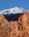 Pikes Peak. Colorful Colorado Scenic Landscape Beauty Royalty Free Stock Photo