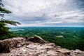 Beautiful scenery from crowders mountain Royalty Free Stock Photo