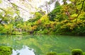 Traditional Japanese Kenrokuen Garden in Kanazawa, Japan Royalty Free Stock Photo