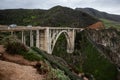 Beautiful scenery of the famous historic Bixby Creek Arch Bridge Royalty Free Stock Photo