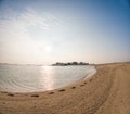 The beautiful scenery of Gili Ketapang beach in the morning Royalty Free Stock Photo