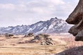 Beautiful scenery. Gray stones. Mountain landscape