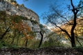 Beautiful scenery of high cliffs and hills of Lake Garda, Italy Royalty Free Stock Photo