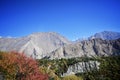 The beautiful scenery of Hunza Valley in Autumm Royalty Free Stock Photo