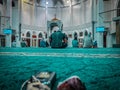 beautiful scenery from inside the mosque in Malaysia