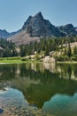 Beautiful scenery of the Lake Blanche surrounded by Wasatch Mountains near Salt Lake City, Utah, USA Royalty Free Stock Photo