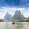 Beautiful scenery of lijiang river Royalty Free Stock Photo
