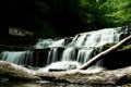 Beautiful scenery of Machine Falls surrounded by greenery in Tullahoma, TN Royalty Free Stock Photo