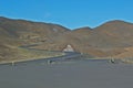 Beautiful scenery moon landscape of Geothermal Area Hverir near Lake Myvatn in Northern Iceland Royalty Free Stock Photo