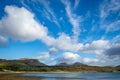 Beautiful scenery of ocean, isles and mountains in Isle of Skye, Scotland Royalty Free Stock Photo