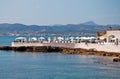 Beautiful scenery over Palma bay with Puro Beach Club Royalty Free Stock Photo