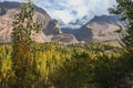 Beautiful scenery panoramic view in Hunza valley. Karimabad, Gilgit Baltistan, Pakistan. Royalty Free Stock Photo