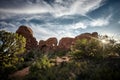 Beautiful scenery of the Parade of elephants in Arches National Park, Utah - USA Royalty Free Stock Photo