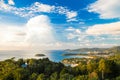 Beautiful scenery from popular Phuket viewpoint. Royalty Free Stock Photo