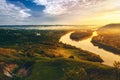 Beautiful scenery of river Dniester Royalty Free Stock Photo