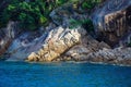 Beautiful scenery: rocks and sea in Thailand