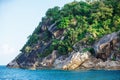 Beautiful scenery: rocks and sea in Thailand Royalty Free Stock Photo