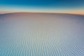 Beautiful scenery of sand dunes in the Slowinski National Park at sunset, Leba. Poland Royalty Free Stock Photo