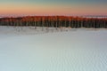 Beautiful scenery of sand dunes in the Slowinski National Park at sunset, Leba. Poland Royalty Free Stock Photo