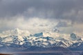 Beautiful scenery of snowy Himalayas mountain and cloudy sky of Zhada County in Tibet, China