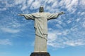 Beautiful scenery of Statue of Christ Redeemer on Corcovado hill Rio de Janeiro