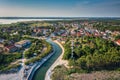 Beautiful scenery of the summer beach at Baltic Sea in Rowy, Poland