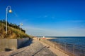 Beautiful scenery of the summer beach at Baltic Sea in Rowy, Poland